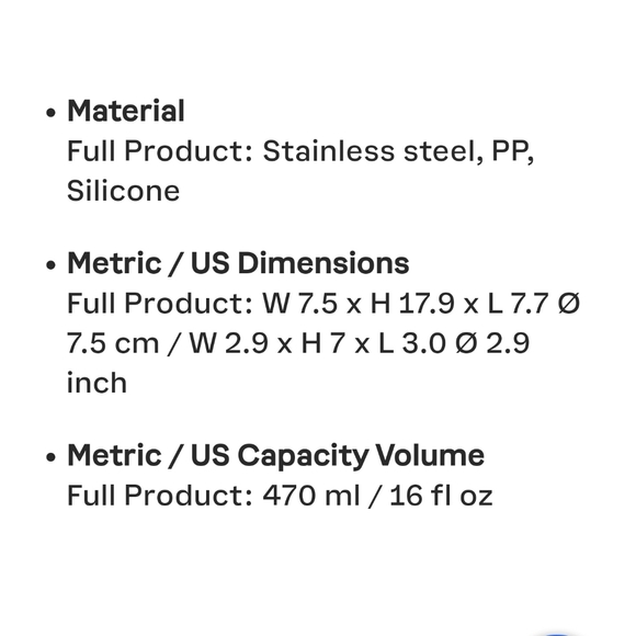☕️🧊🧋NWT‼️ Tupperware brand Xploris Thermal 16oz Tumbler - Picture 13 of 14